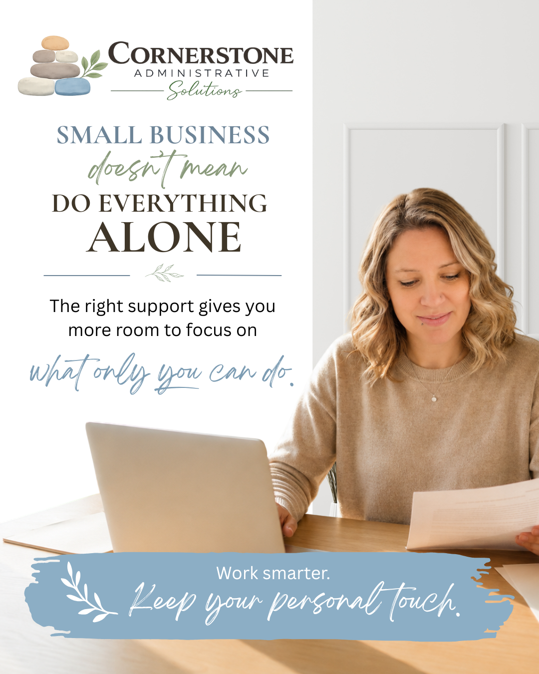 Small business doesn't mean doing everything alone
